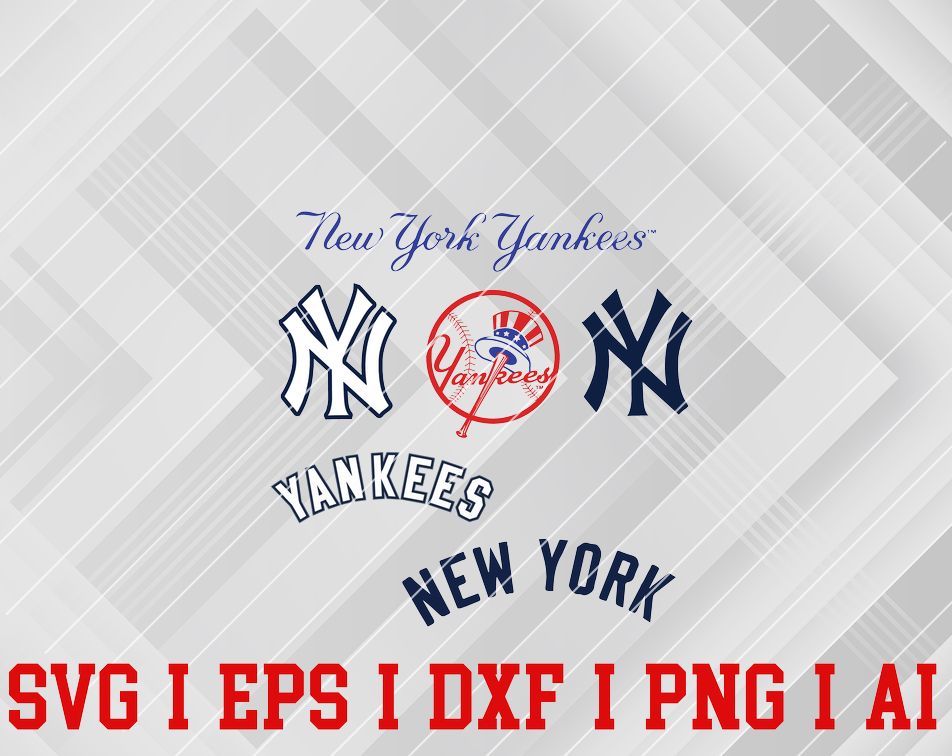 Download New York Yankees Cut Files Svg Files Baseball Clipart Cricut New York Yankees Cutting Files Baseball Dxf Clipart Instant Download Designbtf Com