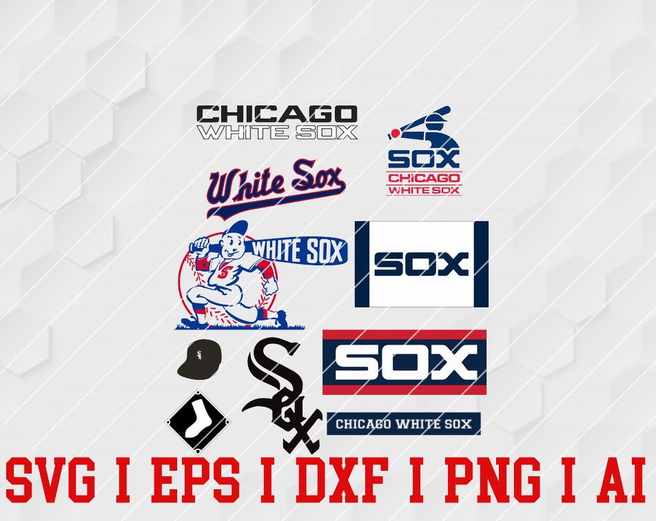 Download Chicago White Sox Cut Files Svg Files Baseball Clipart Cricut Chicago White Sox Cutting Files Baseball Dxf Clipart Instant Download Designbtf Com