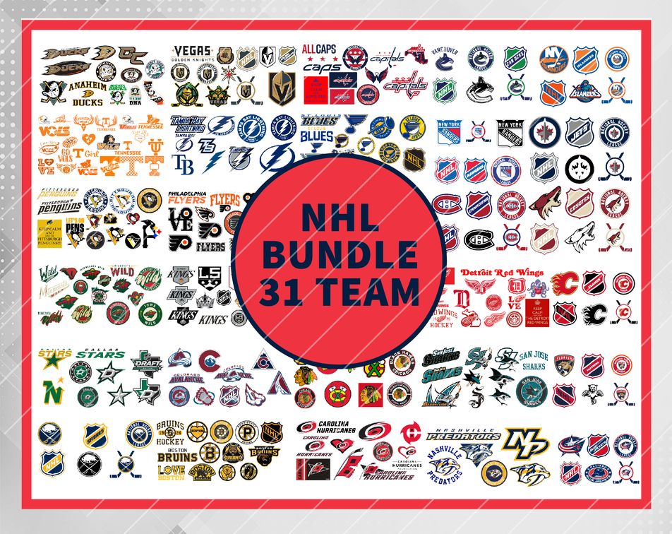 Download Nhl Bundle All 31 Team Hockey Svg Nhl Team Logos Nhl Svg Clipart Nfl Svg Files Nfl Cricut Files Nhl Teams Cutting Vector Vinyl Svg Png Eps Dxf Ai Digital Designbtf Com