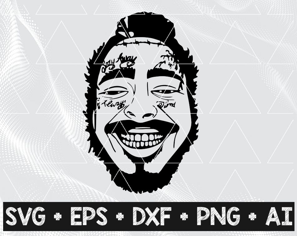 78 result 4 Post Malone - Posty - SVG and PNG for Cricut - Rapper, Rockstar - Congratulations