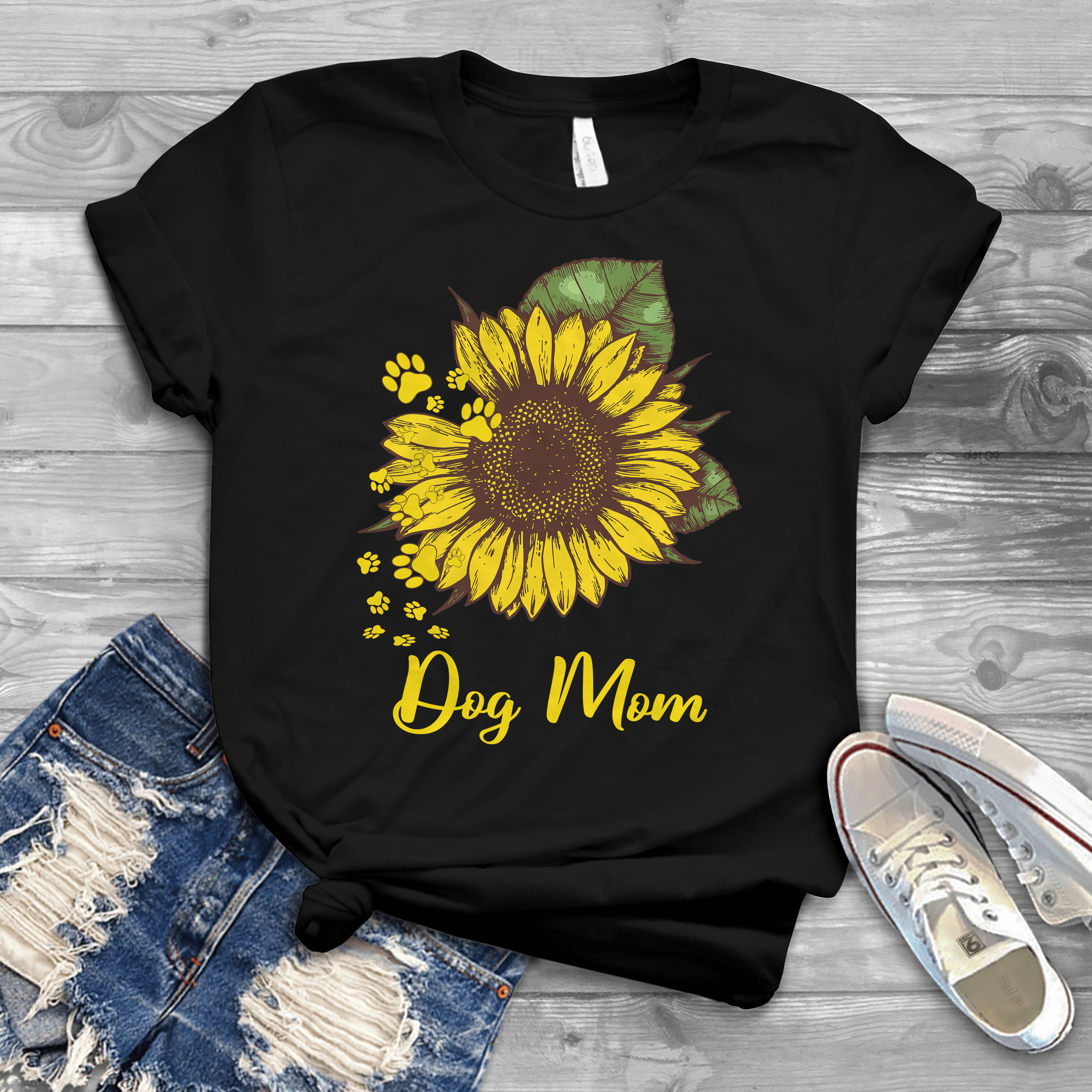 Download Dog Mom Sunflower Shirt Designbtf Com