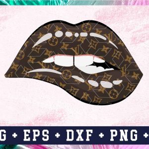 Louis Vuitton Dripping Lips SVG, LV Lips, Louis Vuitton Lips