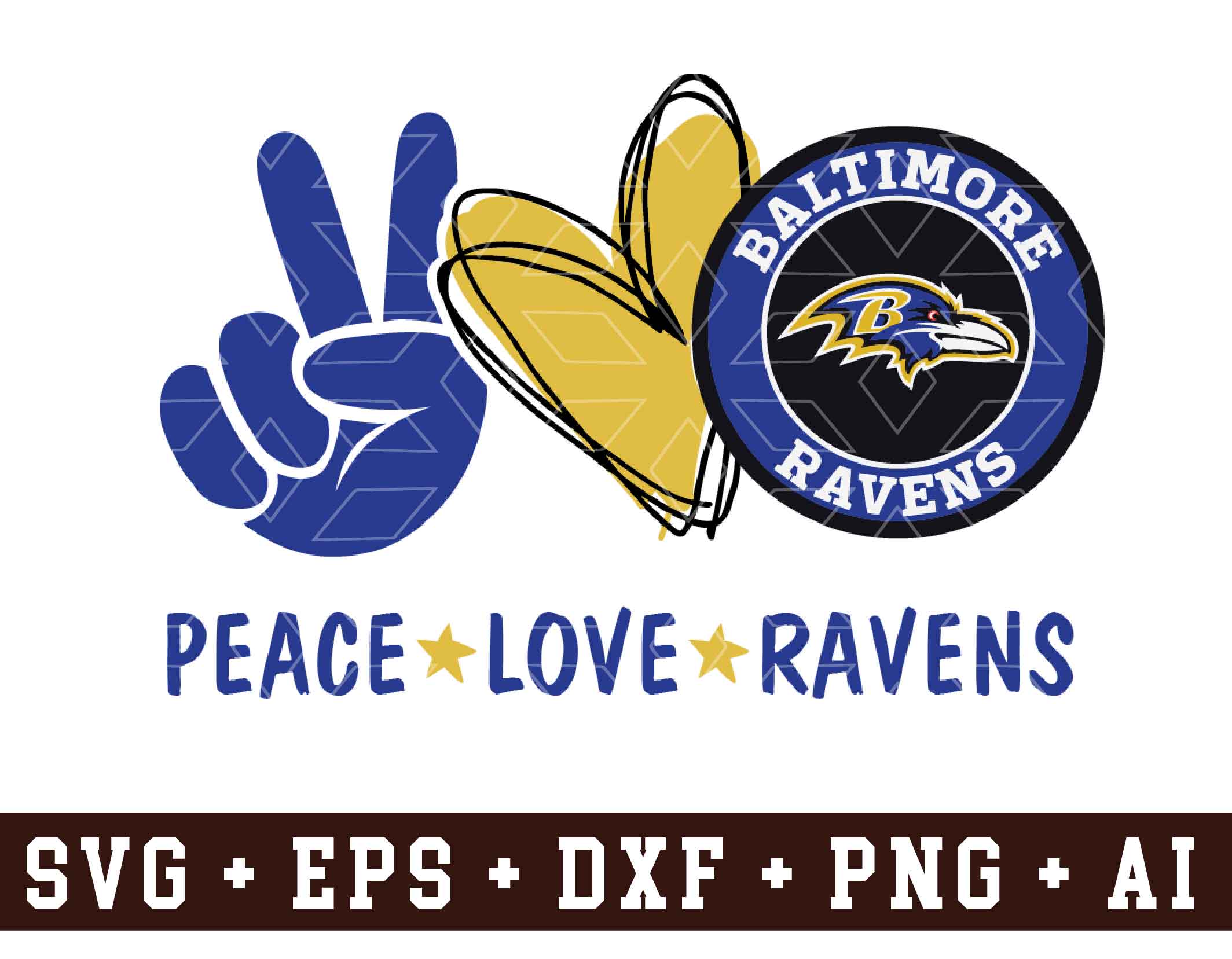 Download Peace love Baltimore Ravens,svg,png,dxf,eps,cricut ...