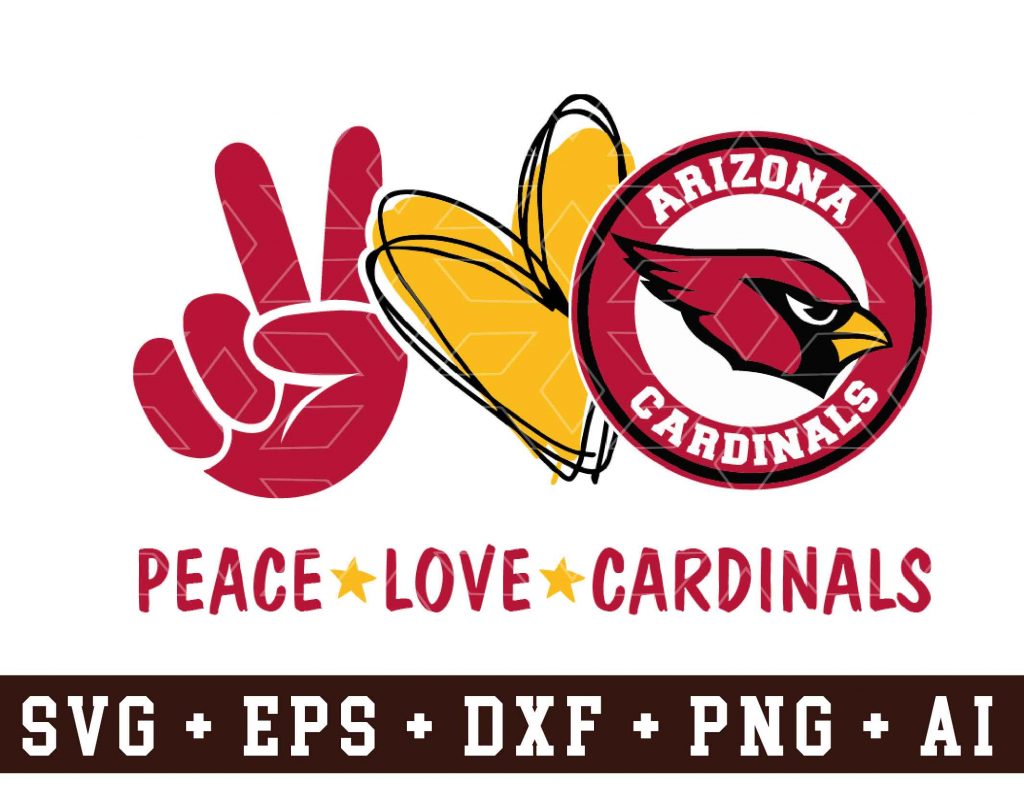 Download Peace love Arizona Cardinals,svg,png,dxf,eps,cricut ...