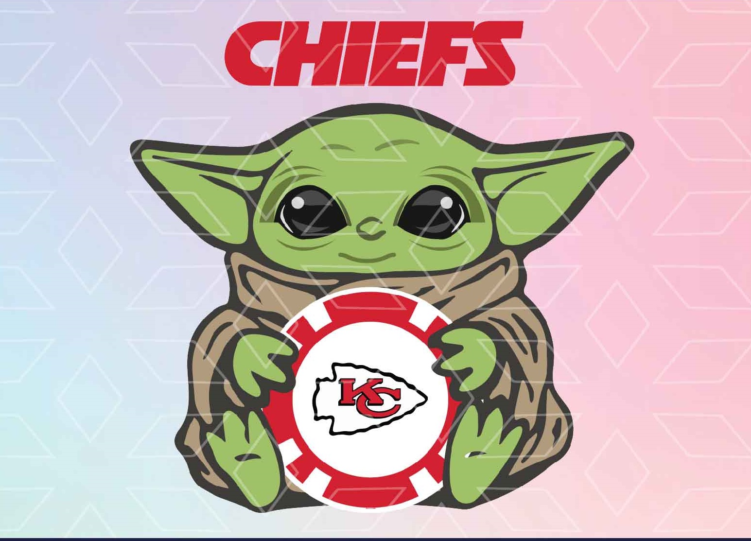 Download Baby Yoda SVG, Yoda svg, kansas city chiefs SVG, NFL svg ...