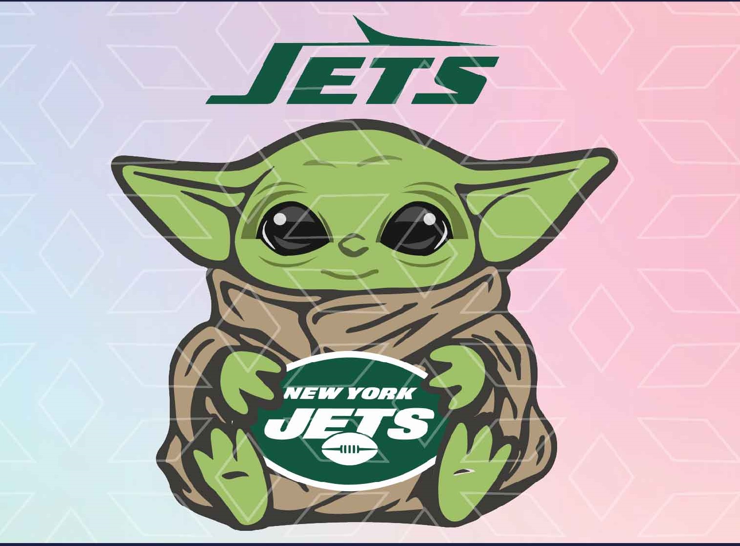 Download Baby Yoda Svg Yoda Svg New York Jets Svg Ny Jets Svg Pdf Png Eps Ai Designbtf Com