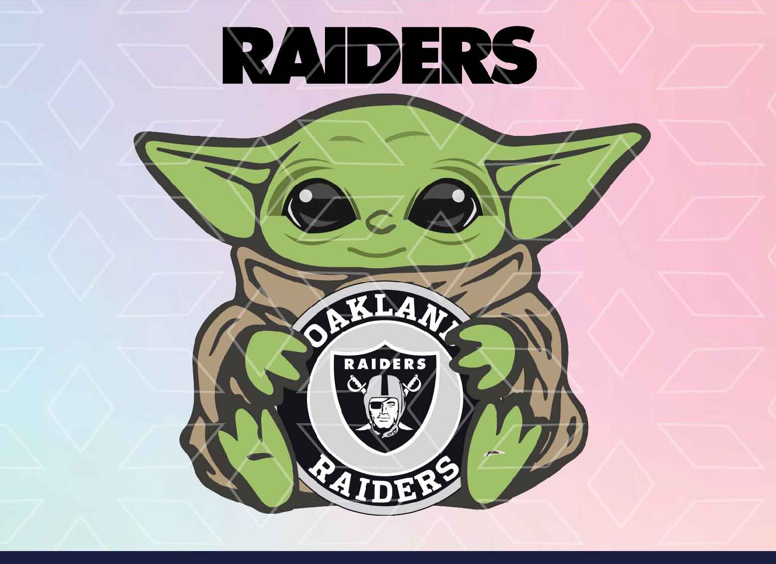 Download Baby Yoda Svg Yoda Svg Oakland Raiders Svg Cardinals Svg Nfl Svg Svg Png Eps Ai Designbtf Com