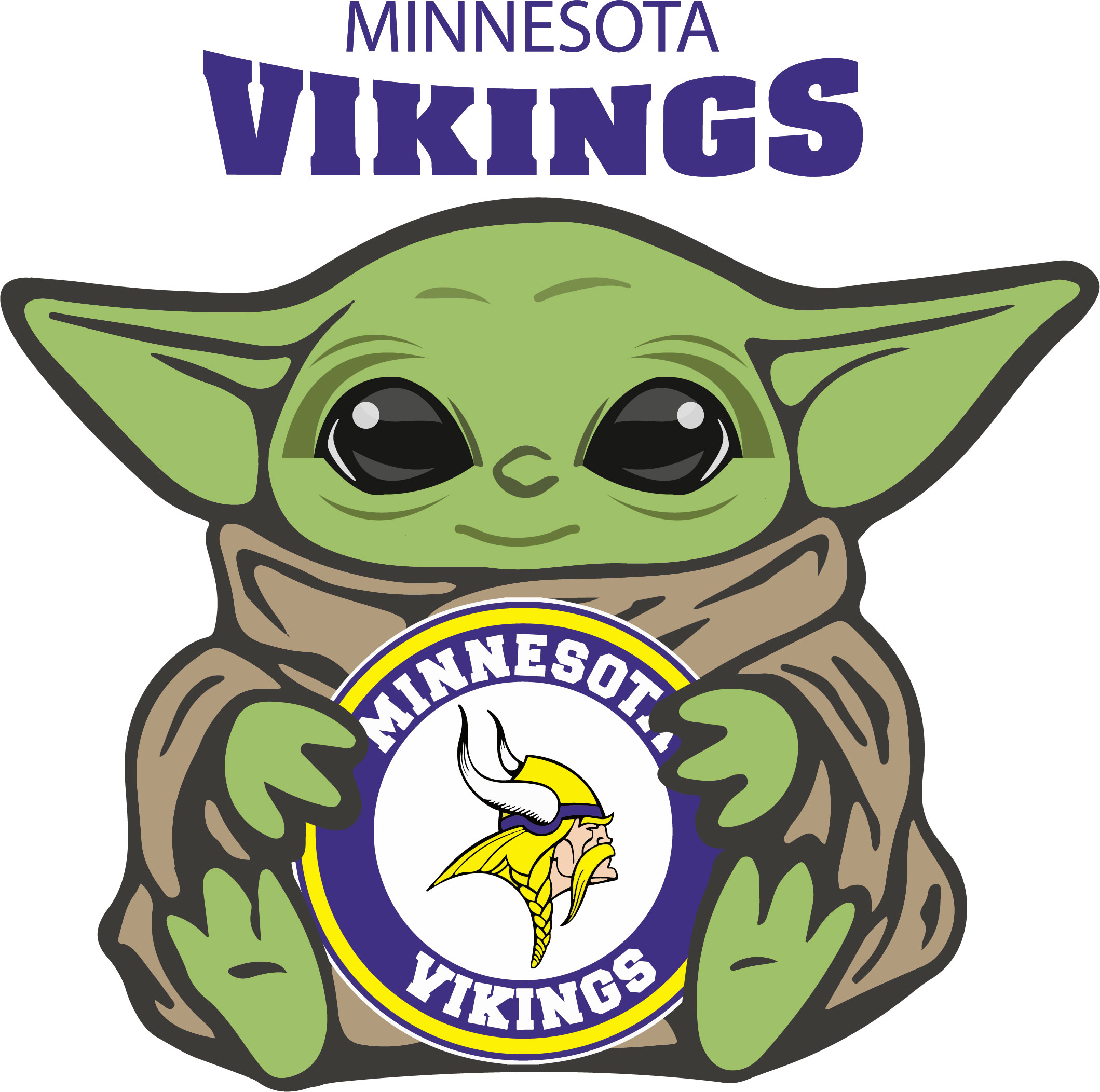 Baby Yoda Svg Yoda Svg Minnesota Vikings Cut File Cricut Png Dxf Jpeg Svg Designbtf Com