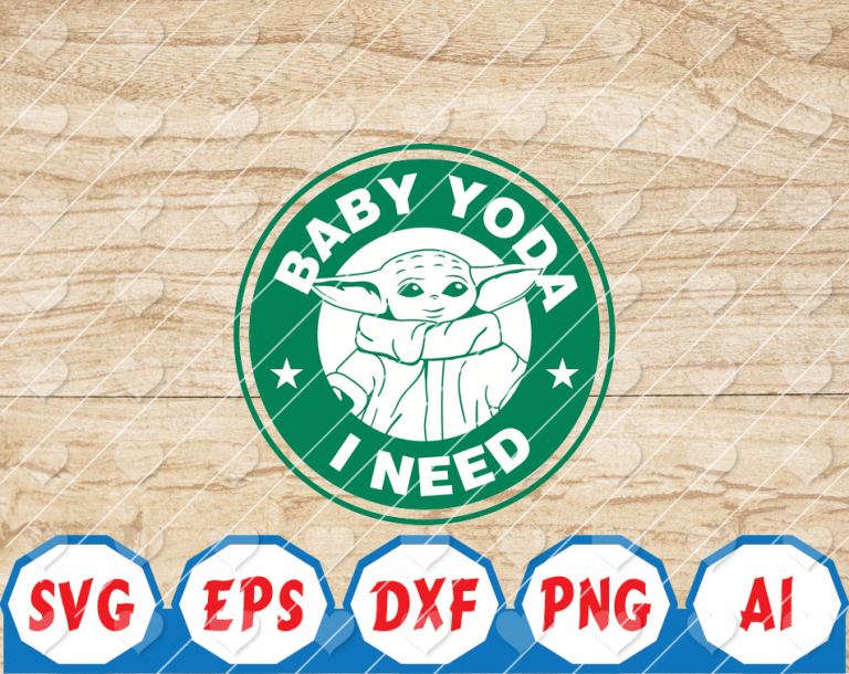 Download Yoda coffe, babyyodai need, jedi svg, star wars ...