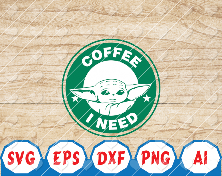 Download Yoda coffe, coffee i need, jedi svg, star wars, mandalorian SVG PNG, baby yoda, Digital ...