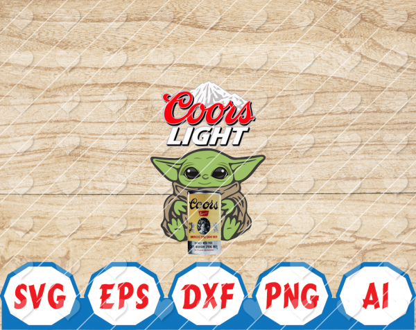 Download Yoda, yoda drink, coors light, jedi svg, star wars ...