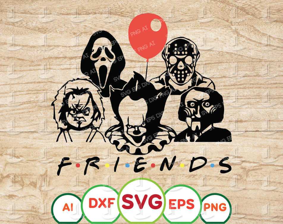 Aes 4 FRIENDS HORROR FILMS\Scary Thriller\Slashers Characters\Svg Png
