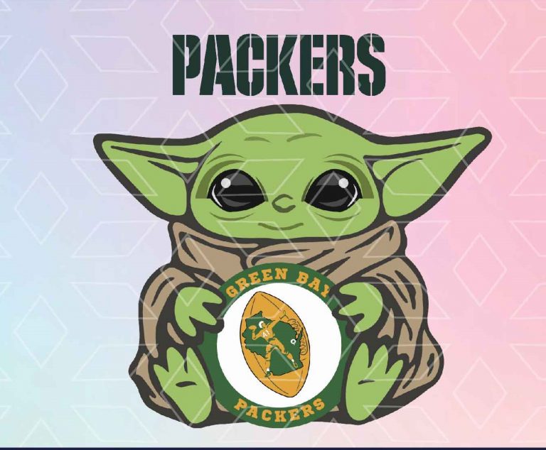Download Baby Yoda SVG, Yoda svg, Green Bay Packers SVG, Football ...
