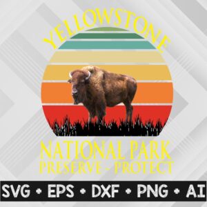 14 WTM 8 Yellowstone National Park Preserve Protect, Yellowstone PNG Sublimation, PNG Instant Download