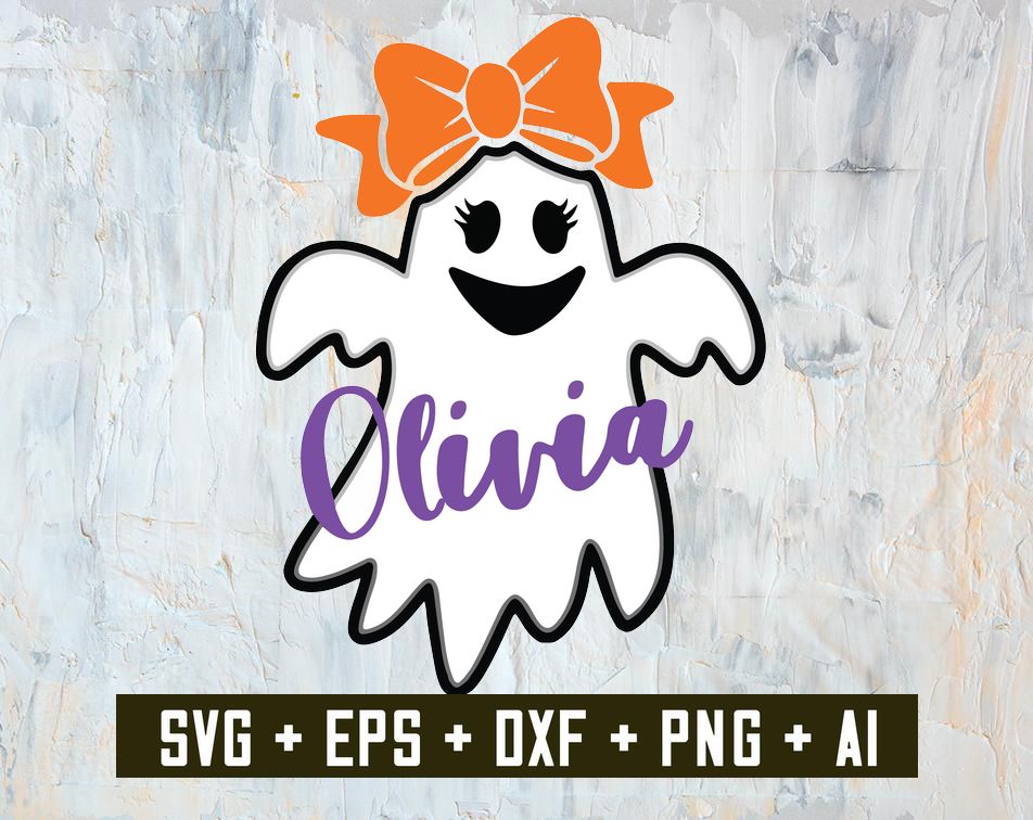 Download Girl Ghost Svg, Halloween Svg, Happy Ghoul Svg, Spooky Svg ...