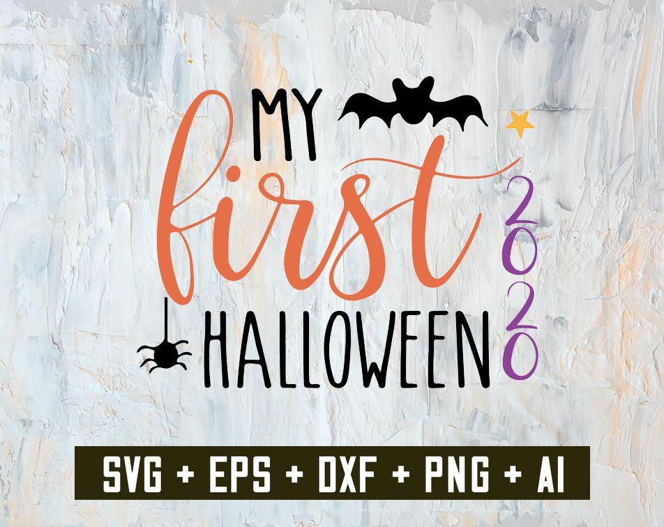 Download Baby My First Halloween Svg Vector Image Cut File For Cricut And Silhouette Designbtf Com