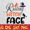 WTM18.8.2020 11 1 scaled Resting Witch Face Funny Halloween Costume Gift SVG, PNG, EPS, DXF, Digital, Dowload File, Cutfile