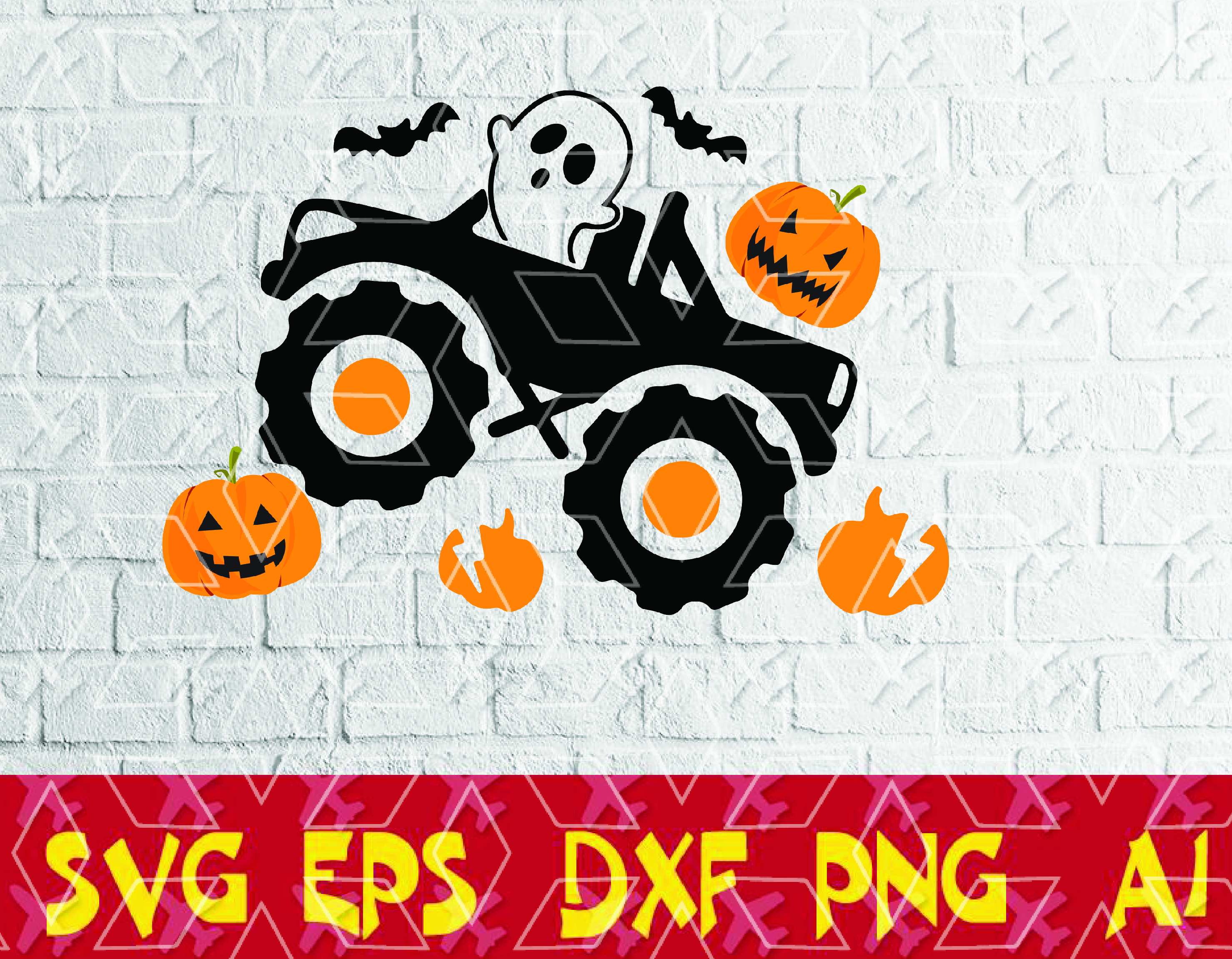 Download Pumpkin Monster Truck Svg Boys Halloween Svg Ghost Svg Dxf Eps Png Kids Clipart Fall Cut Files Boy Shirt Design Silhouette Cricut Designbtf Com