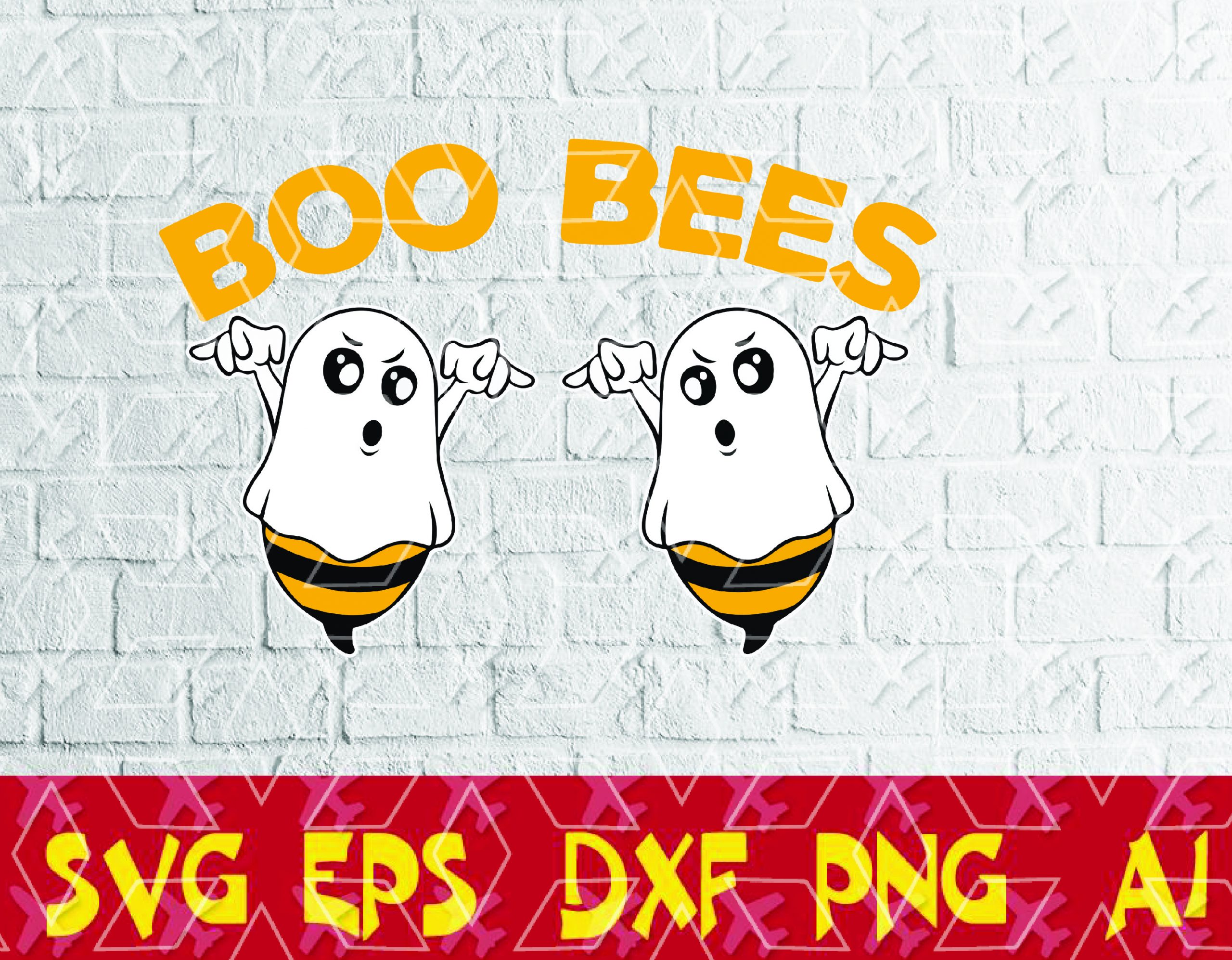 Boo Bees Halloween Breast Cancer svg, Ghost svg, Boo Bees Couples