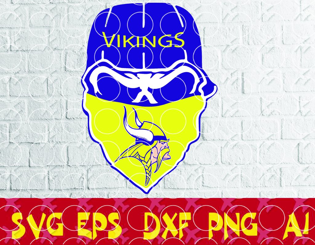 Download MINNESOTA VIKINGS Glitter Skull svg - set of SVG,EPS,DXF files of a sports team, for cutting ...