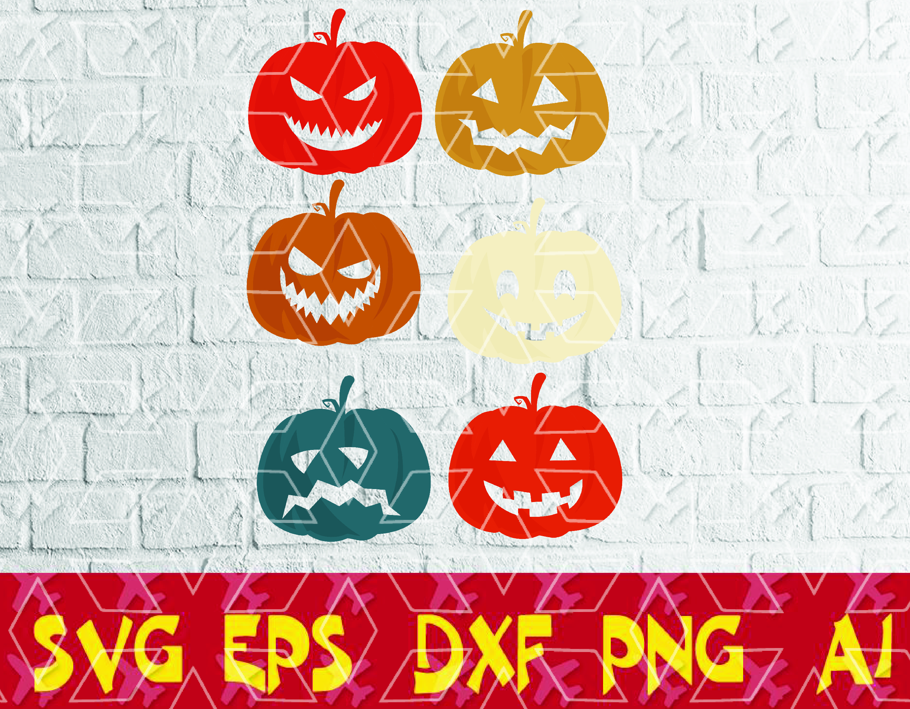 Download Vintage Retro Pumpkin Halloween Jack O Lantern Premium Svg Png Eps Dxf Digital Dowload File Cutfile Designbtf Com 3D SVG Files Ideas | SVG, Paper Crafts, SVG File