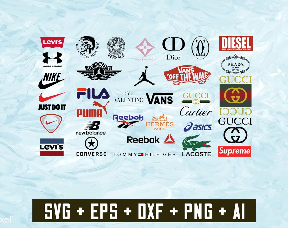 Download Brand Logo Svg Fashion Brand Svg Fashion Svg Logo Bundle Svg Under Armour Svg Levi S Svg Versace Svg Diesel Svg Tommy Svg Gucci Svg Designbtf Com