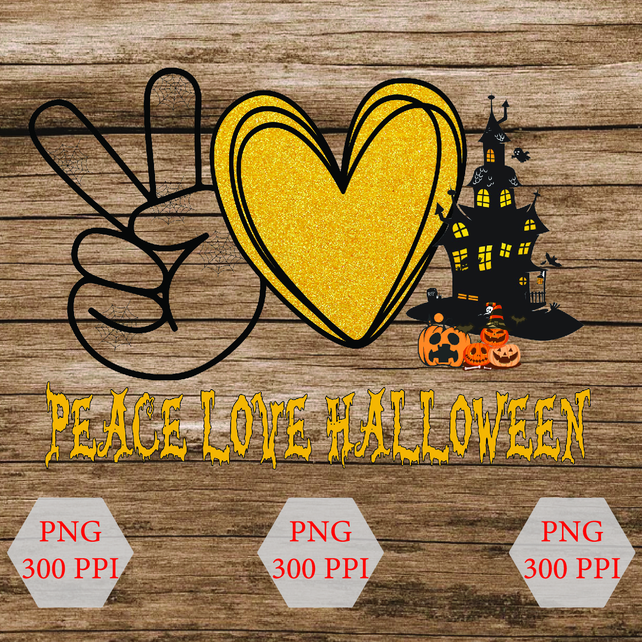 wtm wed 01 9 peace love Halloween, png, digital download, peace love designs