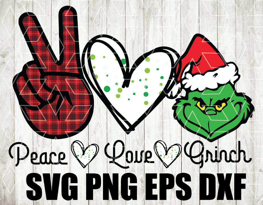 Download Peace Love Grinch Png Grinch Peace Love Gift Christmas Gift Sublimated Printing Instant Download Png Printable Digital Print Design Designbtf Com