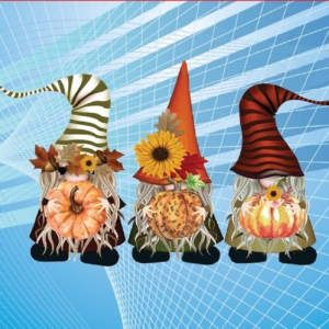 WTM6.10.2020 01 5 Fall Gnomes Png, Fall Autumn, Cute Gnomes, Sunflower, Leopard Pumpkin, Happy Fall Yall, Thanksgiving, Halloween Gift, Digital Download