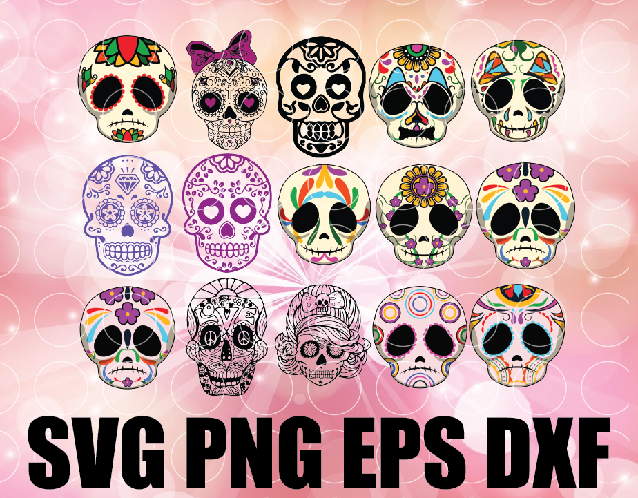 Download Dia de los Muertos Day of the Dead Bundle SVG PNG Files ...