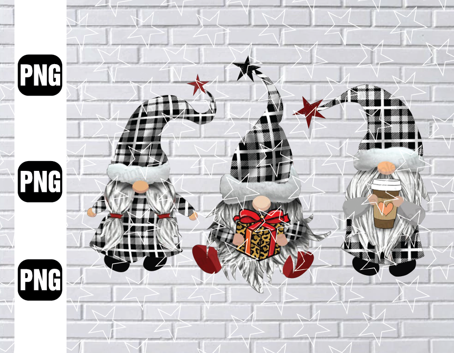 Download Black Plaid Gnomes Png, Christmas Gnomes Png, Gnomes Png ...