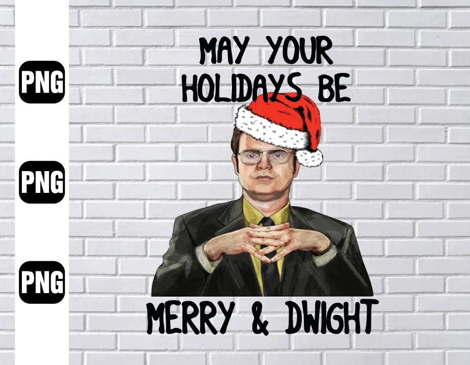 wtm wed1 01 52 The Office Tv Series - May Your Holidays Be Merry & Dwight Png, The Office Png, Dwight Chirstmas Png- INSTANT DOWNLOAD - Png Printable - Dig