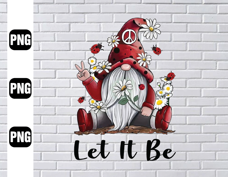 Download Let It Be Png Gnome Png Tie Dye Gnome Png Merry Christmas Png Christmas Png Sublimated Printing Instant Download Png Printable Designbtf Com