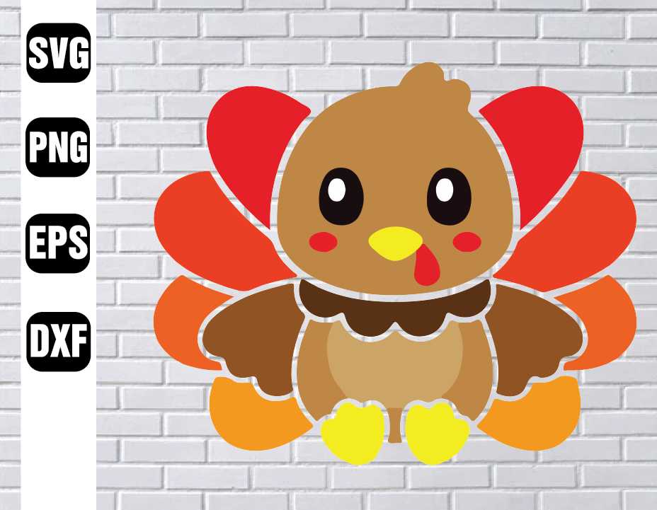 TURKEY SVG,Thanksgiving svg,Baby Turkey svg,Little Turkey svg,Autumn svg, Turkey shirt svg,Turkey cut file,Cute Turkey svg,thankful svg –  