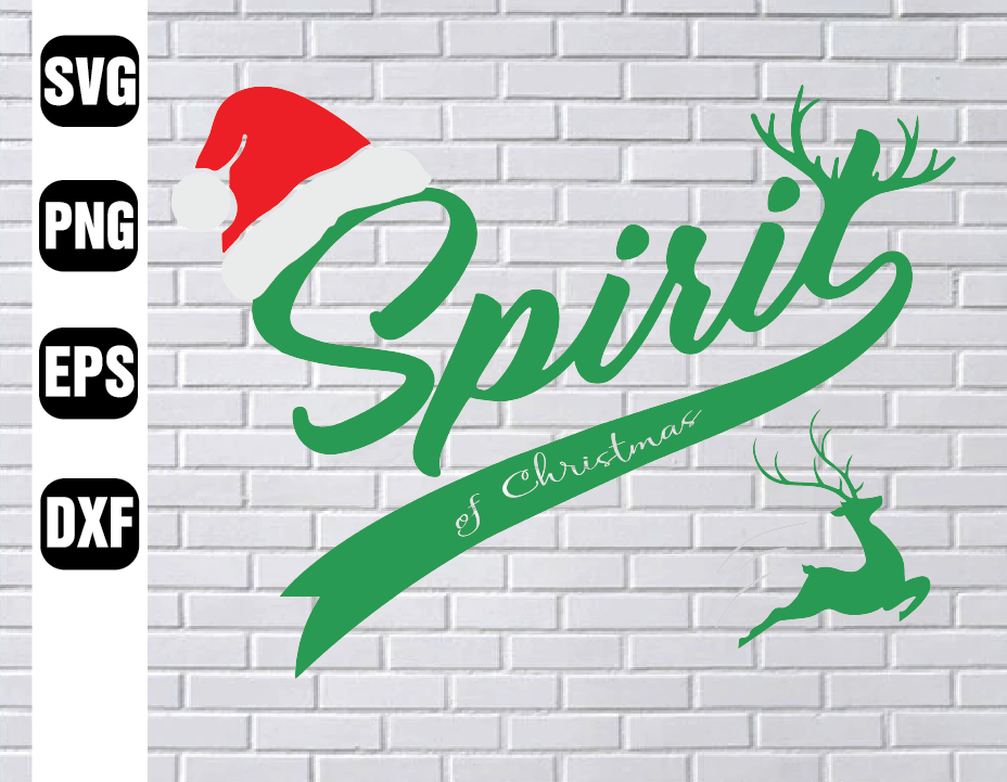 Download Spirit Of Christmas Svg Christmas Reindeer Svg Spirit Svg Holiday Svg Christmas Svg Ornament Svg Merry Christmas Teen Spirit Svg Designbtf Com