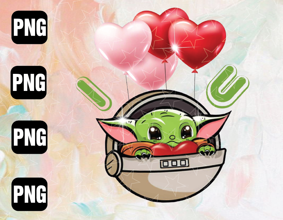 Download I Love You Heart Balloons Valentine Baby Yoda Png Baby Yoda Happy Valentine S Day Star Wars Valentine Stra Wars Baby Yoda Funny Valentine Designbtf Com