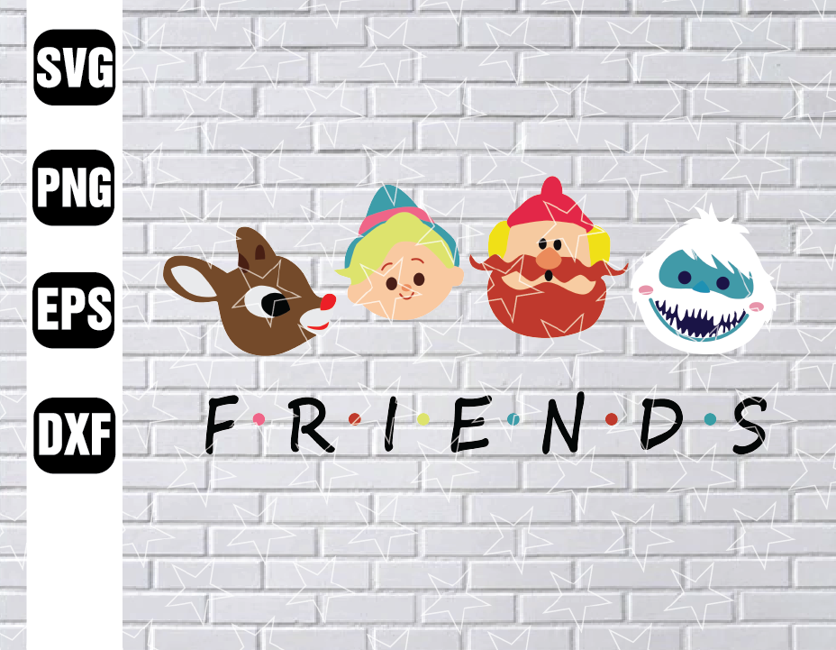Download Rudolph Misfit Toys Friends Svg Christmas Friends Svg Reindeer Christmas Svg Designbtf Com