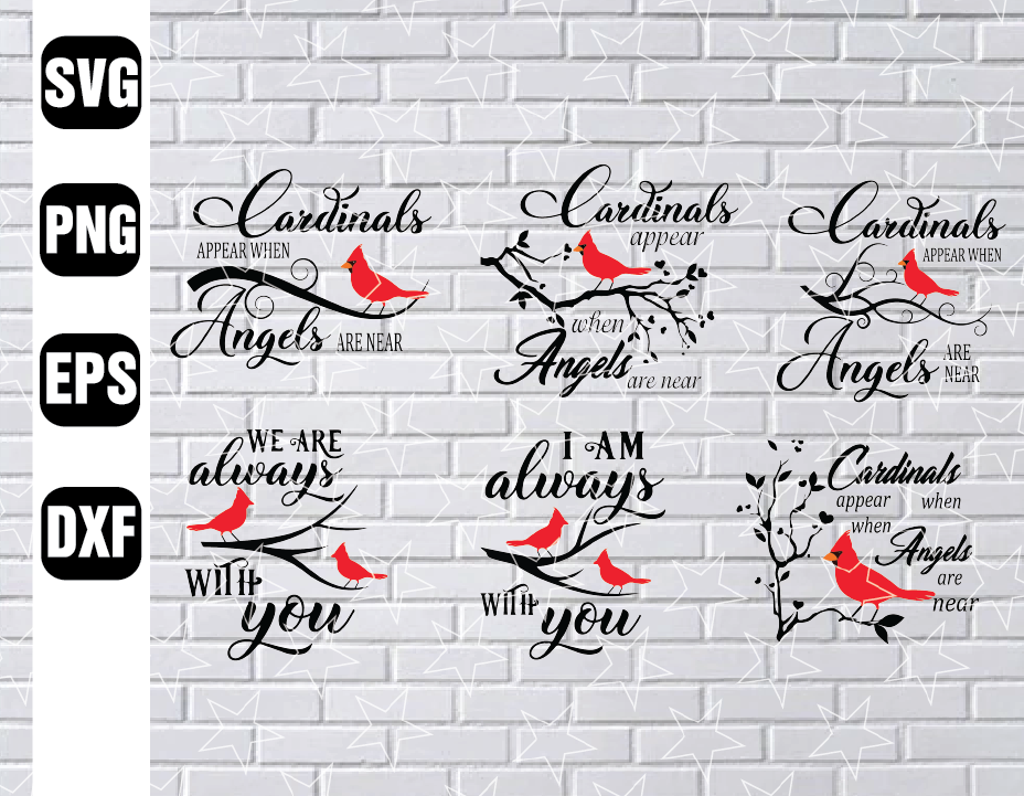 Download Free SVG Cut File - Download I Am Always With You Cardinal...