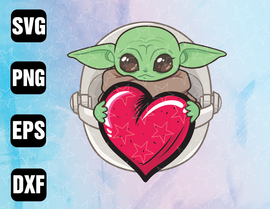 Download Mandalorian Baby Yoda png Valentines Day, wedding ...