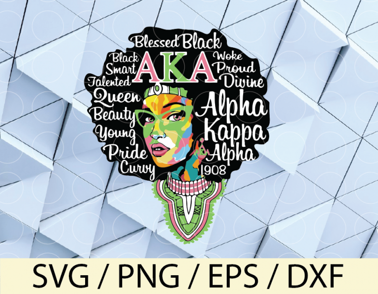 Download Alpha Kappa Alpha Sorority svg Alpha Kappa Alpha Afro ...