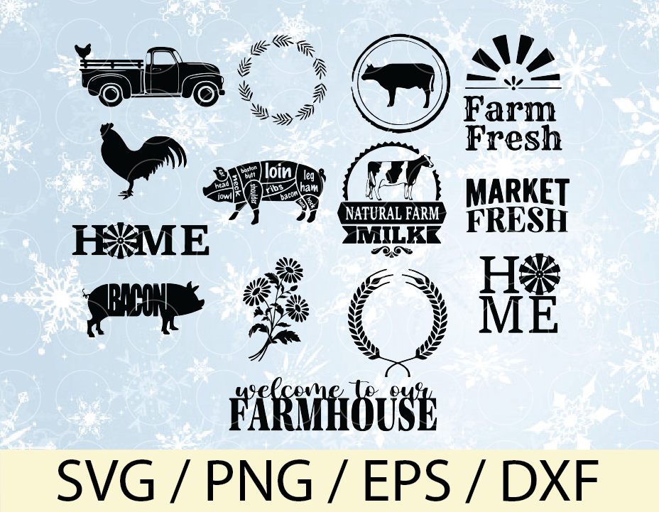 Download Farmhouse Svg Bundle Farmhouse Svg Farmhouse Kitchen Svg Farmhouse Sign Svg Eps Png Dxf Designbtf Com