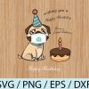 wtm 03 Promotion sale!, Birthset 6in1, sweet doggie Happy Birthday magnet, Birthday Social Distancing , png, eps, dxf svg