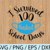 wtm 03 9 I Survived 100 Masked School Days, 100 days of School SVG DIY Cricut file svg,png,eps,dxf digital file