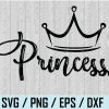 wtm web 01 Princess SVG, Tiara SVG, Women's t-shirt design, Women Cut Files, Girls Clipart, Silhouette, Cricut