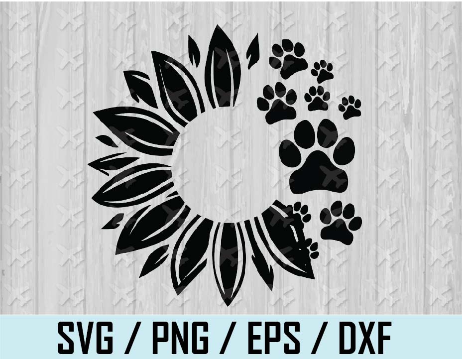 6045 Sunflower Dog Svg SVG PNG EPS DXF File - Best Free SVG Files For