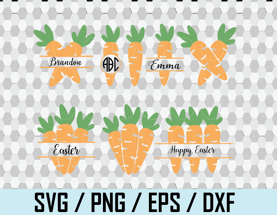 Download Easter Carrots Monogram Bundle Svg Happy Easter Svg Bunny Svg Easter Carrot Svg Happy Easter Shirt Svg Files Svg Png Eps Dxf File Designbtf Com