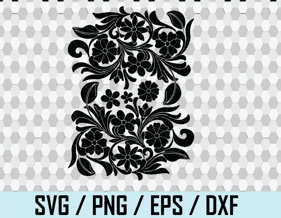 Download Tooled Leather Svg Western Tooled Leather Svg Seamless Pattern Floral Vines Swirls Swoosh Scroll Png Peekaboo Tumbler Swirls Svg Png Eps Dxf File Designbtf Com
