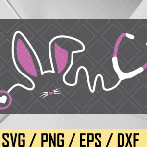 wtm web 03 27 Stethoscope Easter Bunny SVG| Nurse Doctor Egg Ears Funny SVG| Easter Bunny Svg for Cricut| Funny Bunny Digital Download Png Dxf Eps Pdf Svg