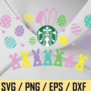 Download Easter Bunny Starbucks Svg Designbtf Com