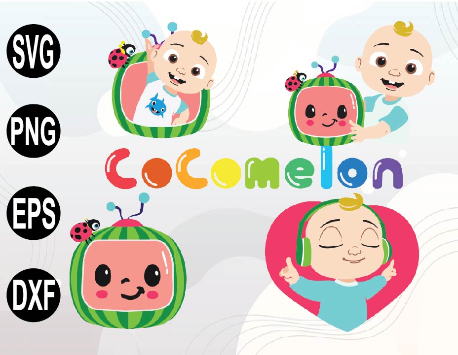 Cocomelon Family svg, Cocomelon Birthday, Cocomelon logo, Co